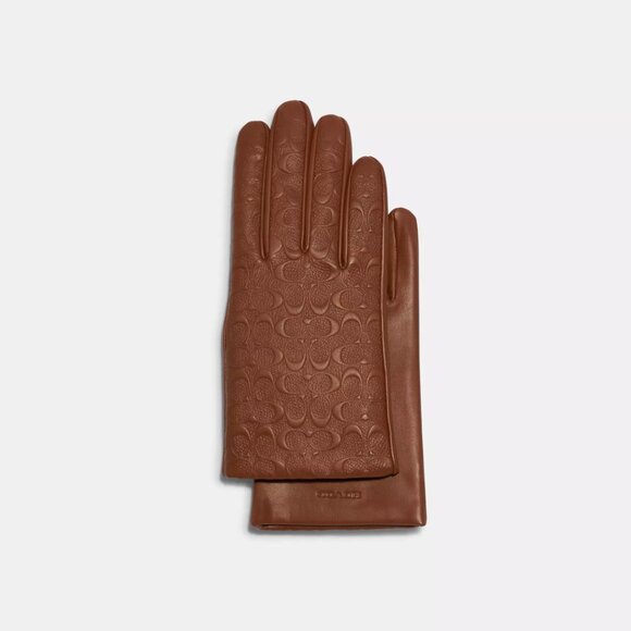 [NWT] Coach Wool-Lined Leather Gloves - Picture 2 of 4